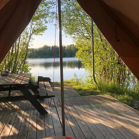 Luxe tent Naturlig Pa Korsgarden Glamping Nysted