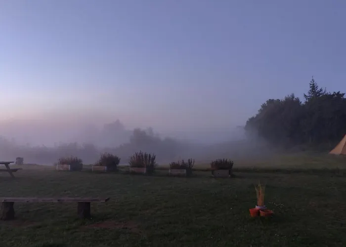 Luxe tent Naturlig Pa Korsgarden Glamping Nysted