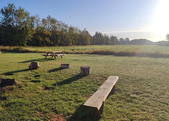 Luxe tent Naturlig Pa Korsgarden Glamping